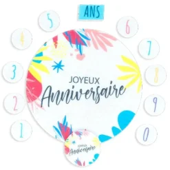 Cerf Dellier Décors en azyme assortis thème anniversaire n°6 Best