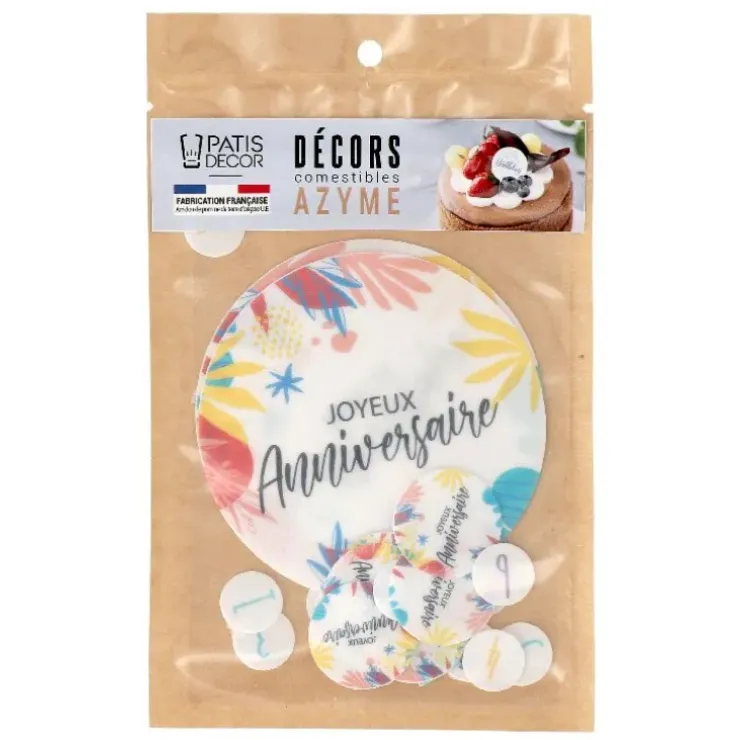 Cerf Dellier Décors en azyme assortis thème anniversaire n°6 Best