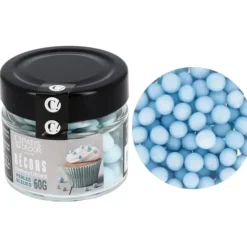 Cerf Dellier Décors grandes perles bleues comestibles New