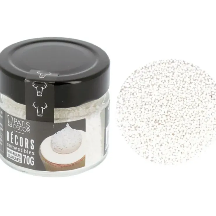 Cerf Dellier Décors mini billes blanches Discount