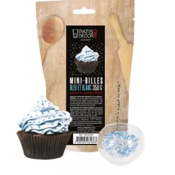 Cerf Dellier Décors mini billes bleues et blanches comestibles 350 g Online