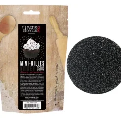 Cerf Dellier Décors mini billes noires comestibles 350 g Best