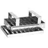 Cerf Dellier Découpoir inox à caramels 40 cases carrées de 25 mm avec support 20x12,5 cm Outlet