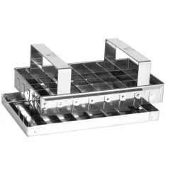 Cerf Dellier Découpoir inox à caramels 40 cases carrées de 25 mm avec support 20x12,5 cm Outlet