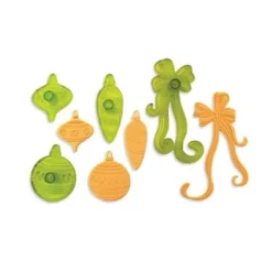 Cerf Dellier Découpoirs Boules de Noël et noeuds (jeu de 4) Sale