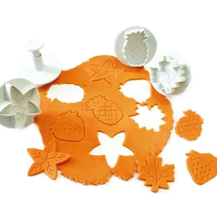 Cerf Dellier Découpoirs éjecteurs fruits assortis Patisdécor (x 4) Clearance