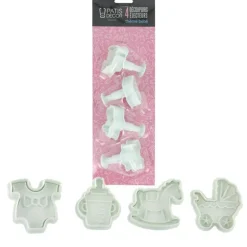 Cerf Dellier Découpoirs éjecteurs thème Bébé Patisdécor (x 4) Outlet