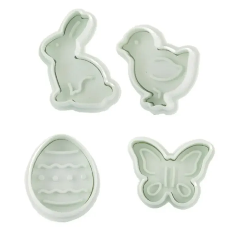 Cerf Dellier Découpoirs éjecteurs thème Pâques Patisdécor (x 4) Best