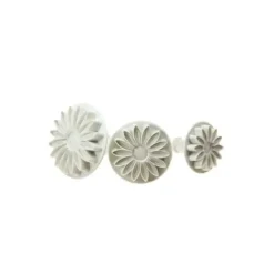 Cerf Dellier Découpoirs poussoirs Marguerites Patisdécor assortis (x 3)