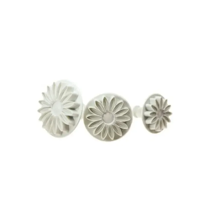 Cerf Dellier Découpoirs poussoirs Marguerites Patisdécor assortis (x 3)