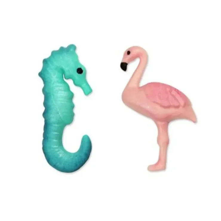 Cerf Dellier Découpoirs relief Flamant Rose et Hippocampe (x2) Online
