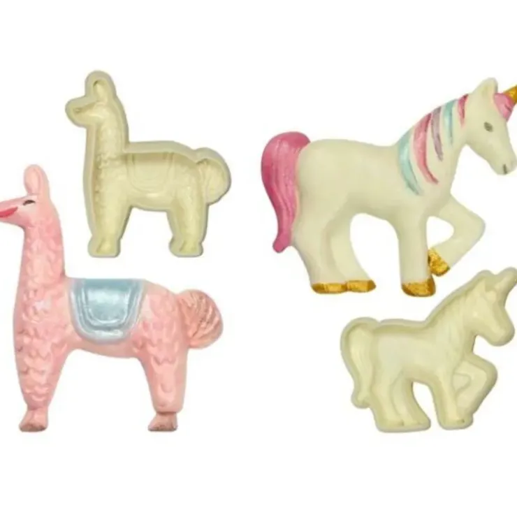 Cerf Dellier Découpoirs relief Licorne et Lama (x2) Outlet