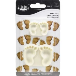 Cerf Dellier Découpoirs relief pieds (x2) New