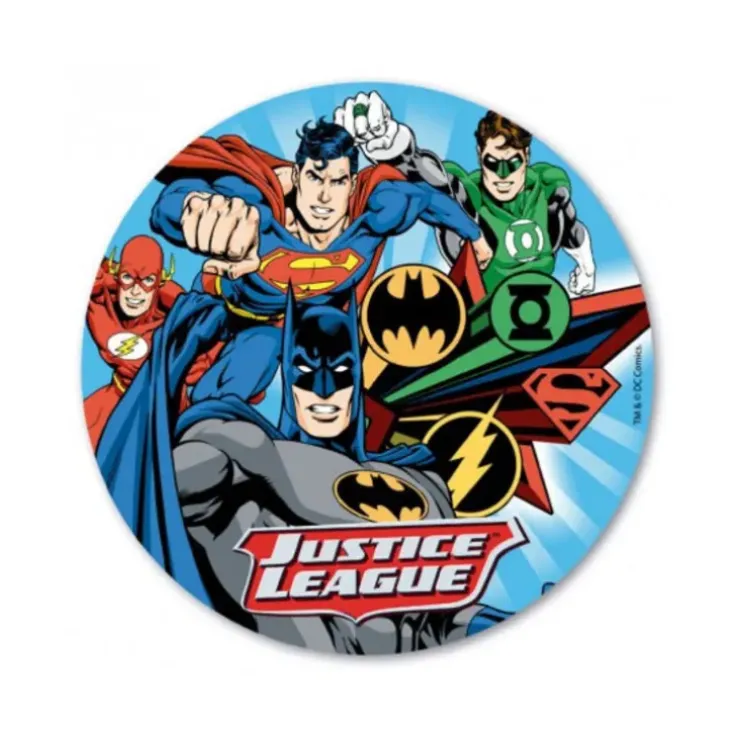 Cerf Dellier Disque azyme Justice League 20 cm