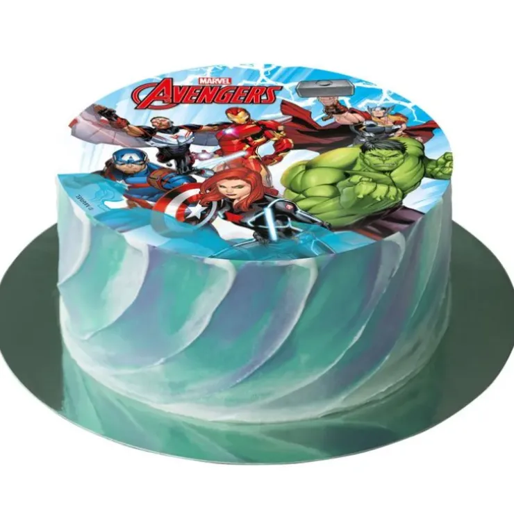 Cerf Dellier Disque gâteau en azyme Avengers 15,5 cm - DDM 05/24 New