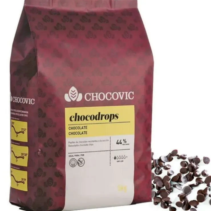 Cerf Dellier Drops de chocolat noir 44% 5 Kg Discount