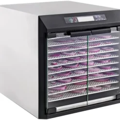 Cerf Dellier Déshydrateur électrique inox à fruits et légumes 10 plateaux portes en verre Best