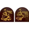 Cerf Dellier Embouts bûchettes chocolat Joyeuses Fêtes (x56) Sale