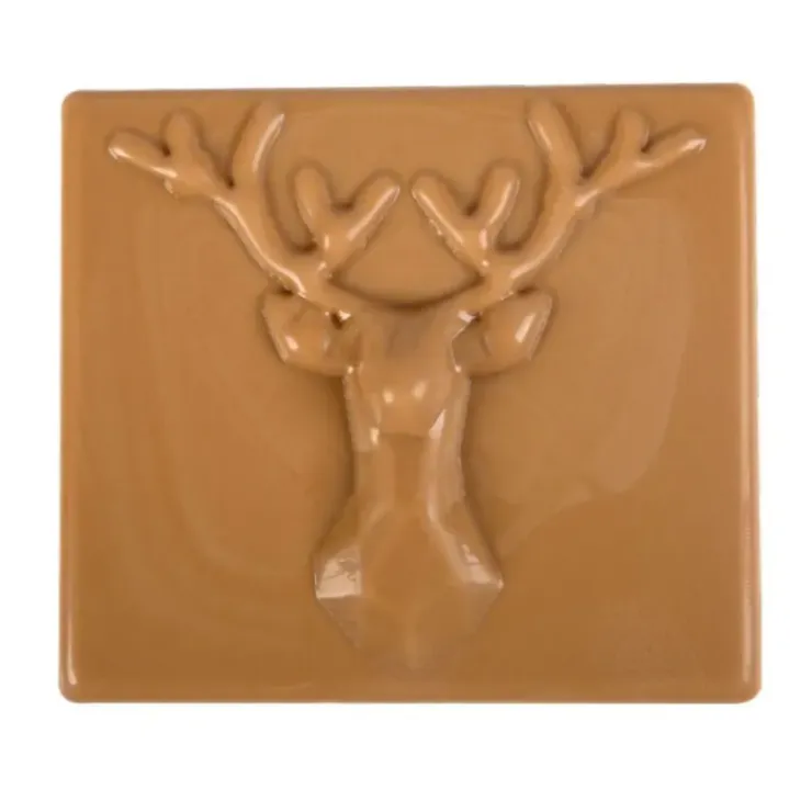Cerf Dellier Embouts de bûches chocolat caramel origami cerf (x20)