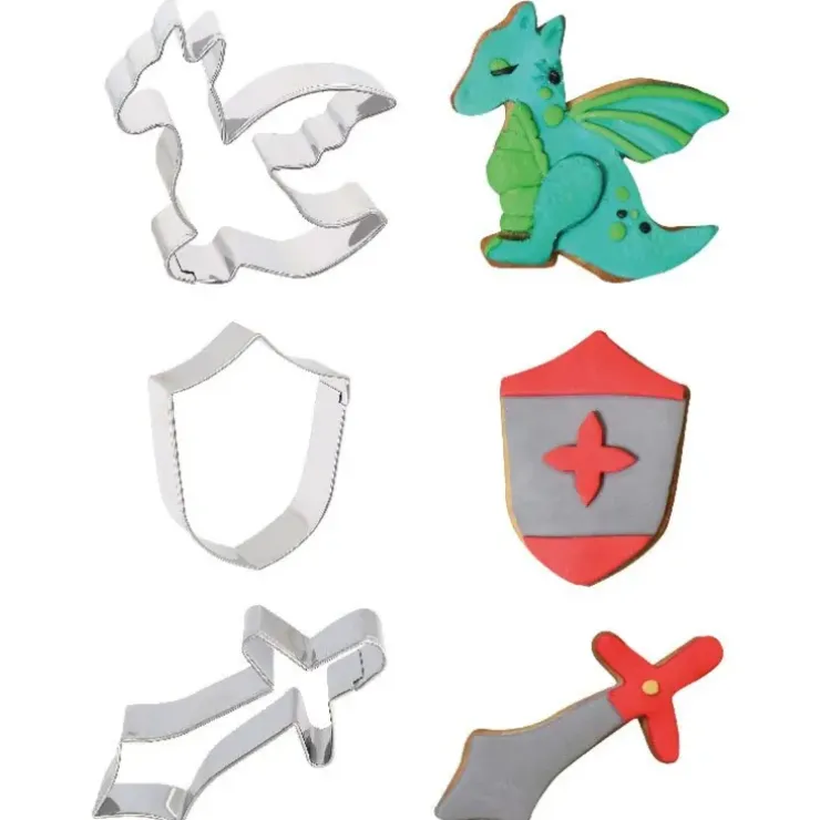Cerf Dellier Emporte-pièce Chevaliers assortis (x3) Online