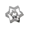 Cerf Dellier Emporte-pièce double Etoile inox 5 cm Hot