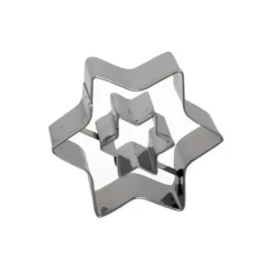 Cerf Dellier Emporte-pièce double Etoile inox 5 cm Hot