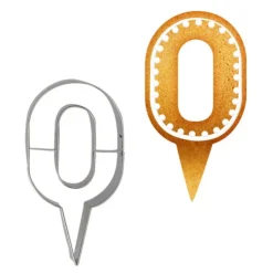Cerf Dellier Emporte-pièces cake topper "0" Outlet
