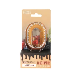 Cerf Dellier Emporte-pièces cake topper "0" Outlet