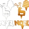 Cerf Dellier Emporte-pièces cake toppers thème Noël (lot de 3) Clearance