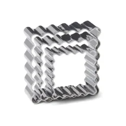 Cerf Dellier Emporte-pièces Petit biscuit carrés assortis inox (x3) Discount