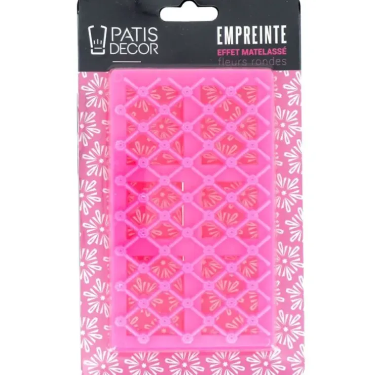 Cerf Dellier Empreinte effet matelassé fleurs rondes Outlet