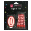 Cerf Dellier Ensemble 10 bougies et 1 bougie chiffre 0 Hot