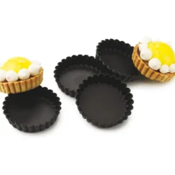 Cerf Dellier Exoglass 12 tartelettes rondes cannelées 11 cm Hot