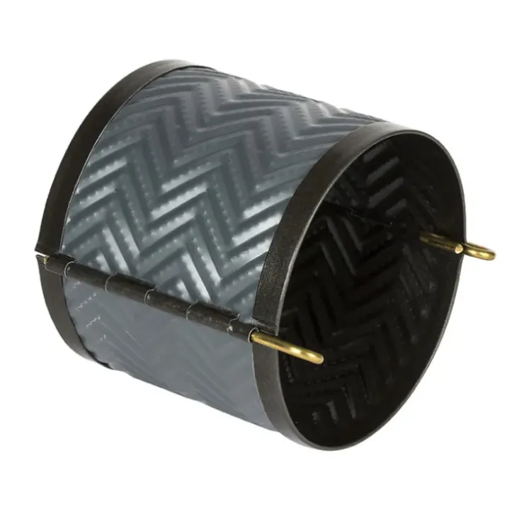 Cerf Dellier Exopan pâté en croûte rond à chevrons hauteur 9 cm diamètre 25 cm Outlet
