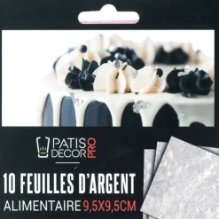 Cerf Dellier Feuilles d'argent alimentaire (x10) Discount