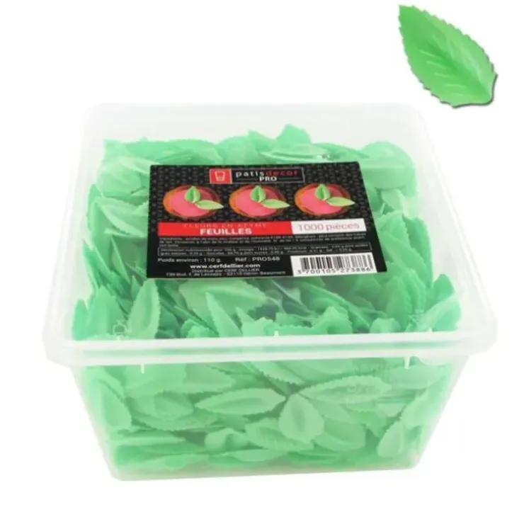 Cerf Dellier Feuilles de rose azyme verte (x1 000) Hot