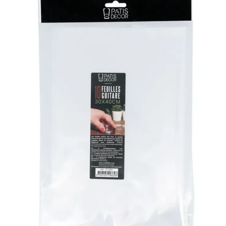 Cerf Dellier Feuilles guitare 30 x 40 cm (x10)