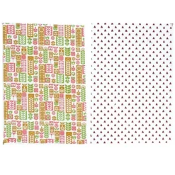 Cerf Dellier Feuilles transfert Scandinave et Coeurs assorties (x4) Best
