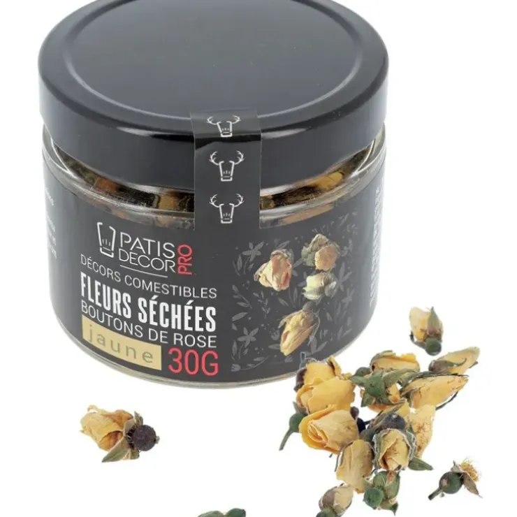 Cerf Dellier Fleurs séchées de roses jaunes 30 g Online