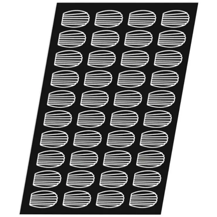 Cerf Dellier Flexipan GN 1/1 plaque de 27 madeleines 7,8x4,7 cm Best