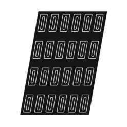 Cerf Dellier Flexipan 60x40 plaque de 24 cakes avec rainure 12x4 cm Discount