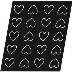 Cerf Dellier Flexipan 60x40 plaque de 20 coeurs 6,5x6 cm Clearance