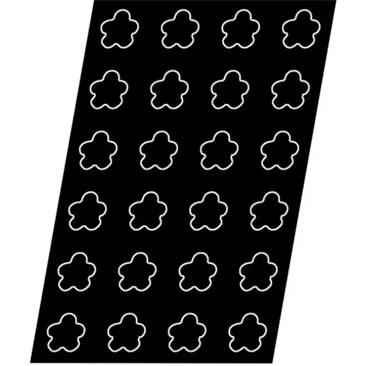 Cerf Dellier Flexipan 60x40 plaque de 24 fleurs 7,8x2 cm Best