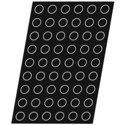Cerf Dellier Flexipan 60x40 plaque de 54 mini-cylindres  3,8 cm