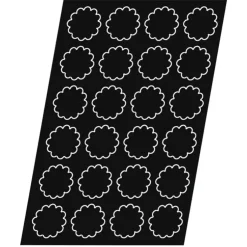 Cerf Dellier Flexipan 60x40 plaque de 24 mini-brioches cannelées 8,1 cm New