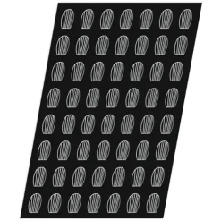 Cerf Dellier Flexipan 60x40 plaque de 56 mini-madeleines 5,2x3,5 cm Outlet