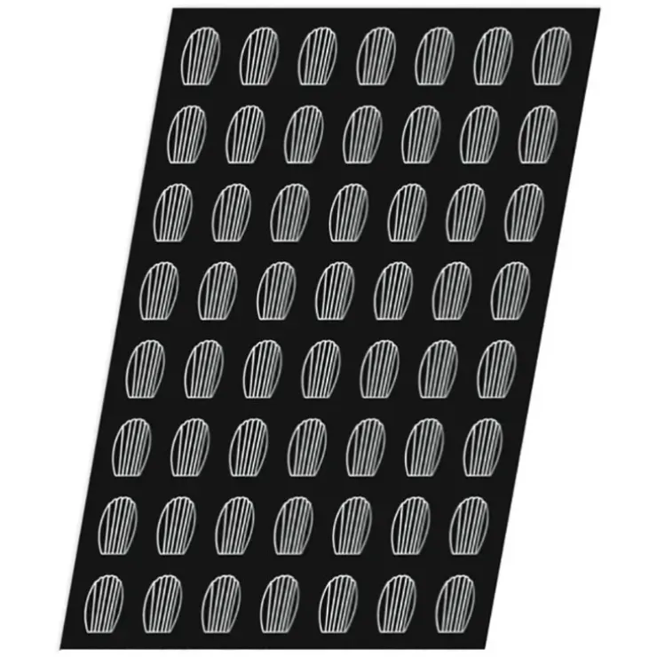 Cerf Dellier Flexipan 60x40 plaque de 56 mini-madeleines 5,2x3,5 cm Outlet