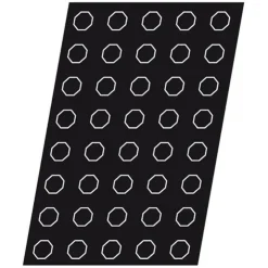 Cerf Dellier Flexipan 60x40 plaque de 40 octogones 4 cm Hot