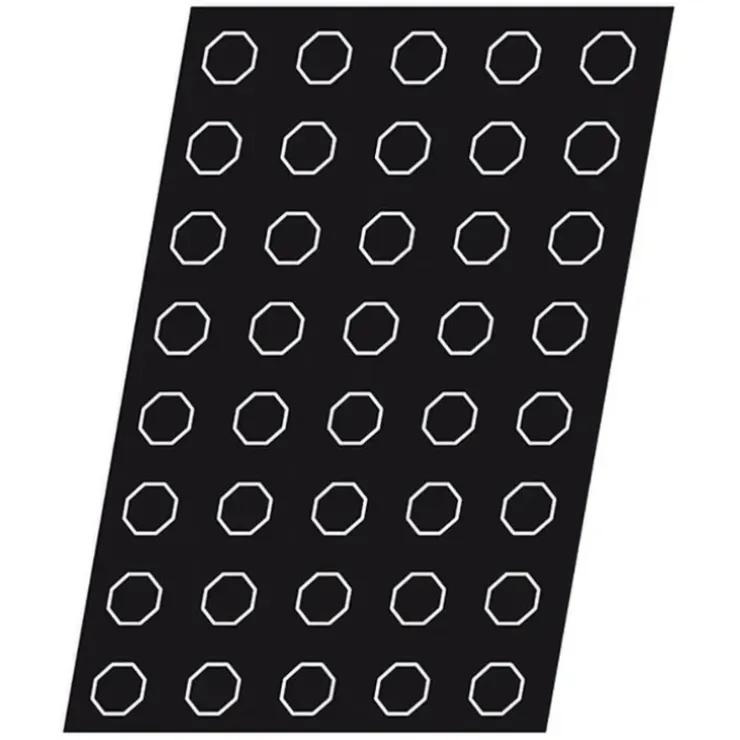 Cerf Dellier Flexipan 60x40 plaque de 40 octogones 4 cm Hot
