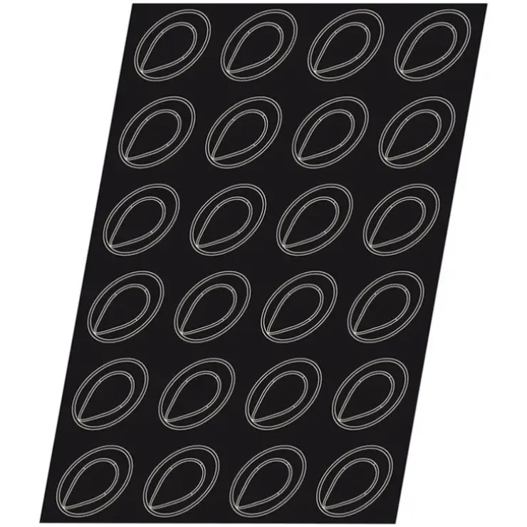Cerf Dellier Flexipan 60x40 plaque de 24 ovales échancrés 8,5x6,1 cm Outlet